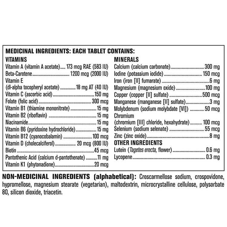 Kirkland Signature Women 50+ Multivitamin, 365 Tablets