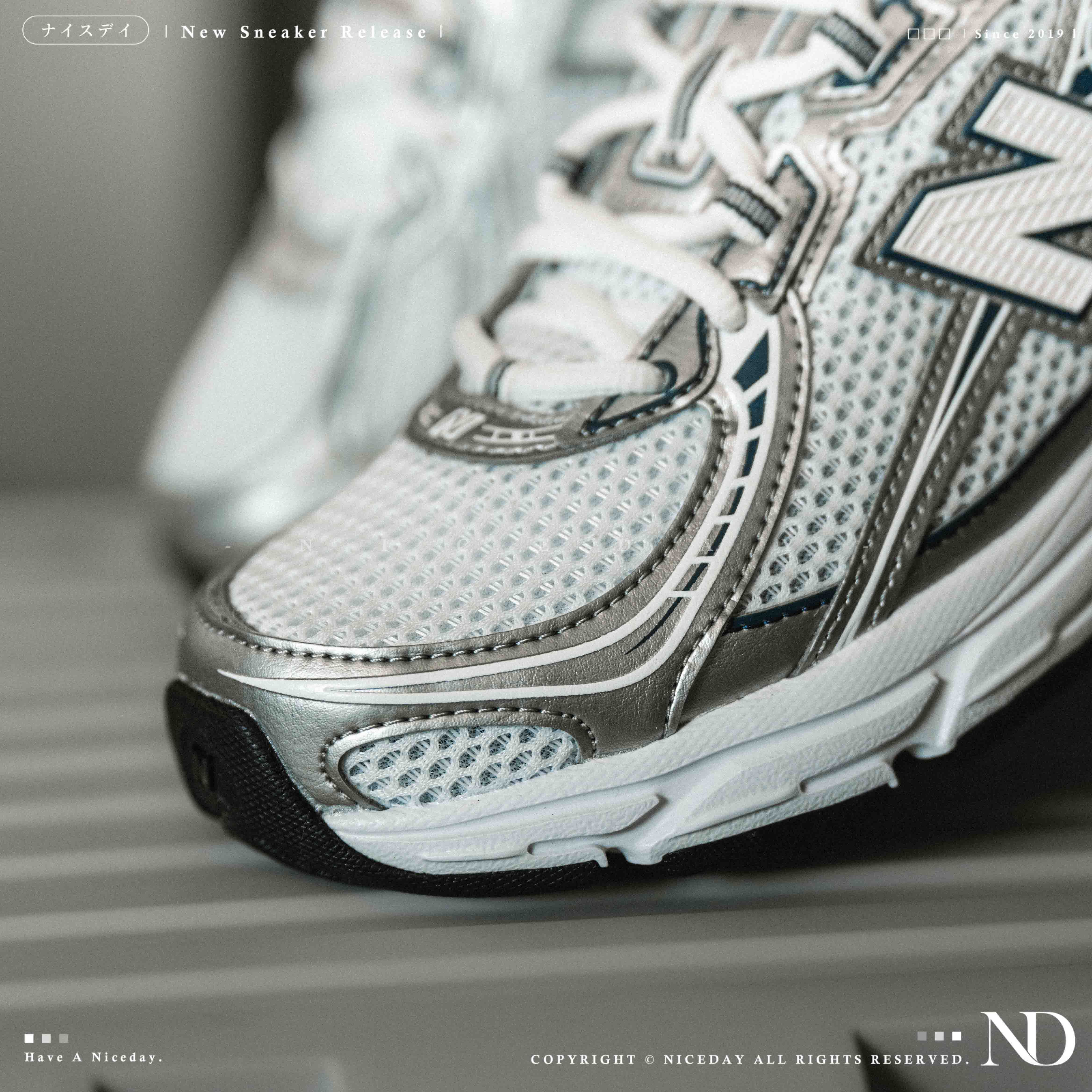 NICEDAY 現貨 New Balance 740 白銀藍 銀 白 網布 透氣 復古 老爹鞋 休閒 U740WN2