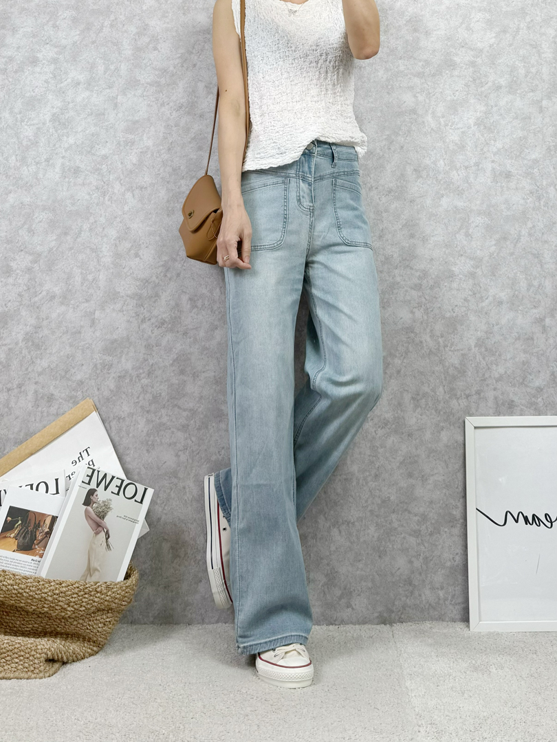 不是男友褲，是更懂妳的淺色牛仔寬褲
