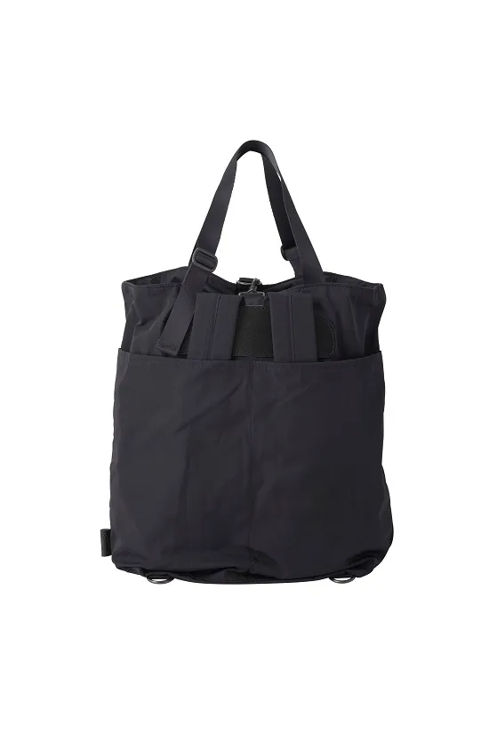 AMIACALVA GABARDINE 2WAY BACKPACK - BLACK