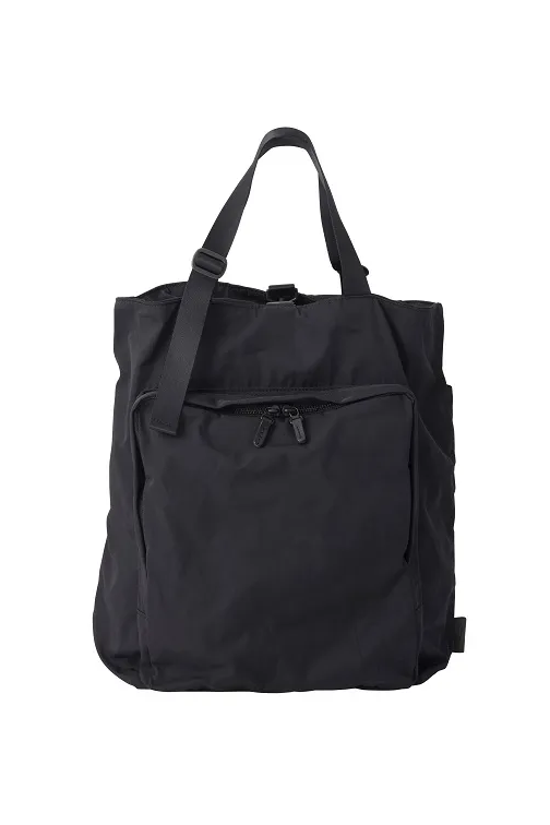 AMIACALVA GABARDINE 2WAY BACKPACK - BLACK
