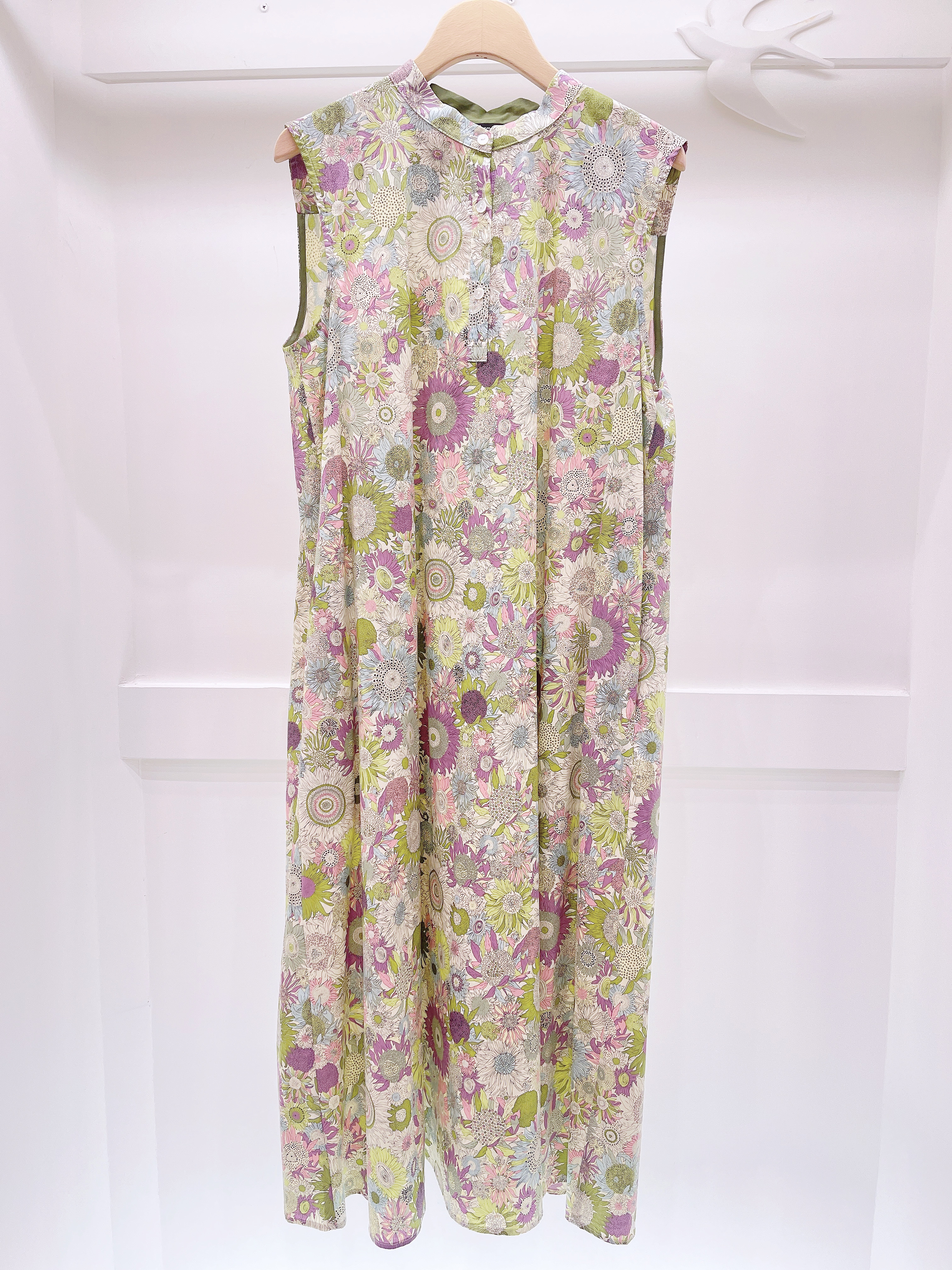 LB襯衫式無袖洋裝