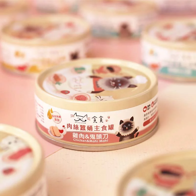 肉絲機能主食罐-雞肉＆鬼頭刀 (80g)
