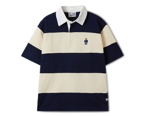 [K] WHO.A.U Steve Colorblock Collar T-S, (59)Navy, WHHAF2421U-Navy (KWAU82)