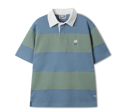 [K] WHO.A.U Steve Colorblock Collar T-S, (50)Blue, WHHAF2421U-Blue (KWAU81)