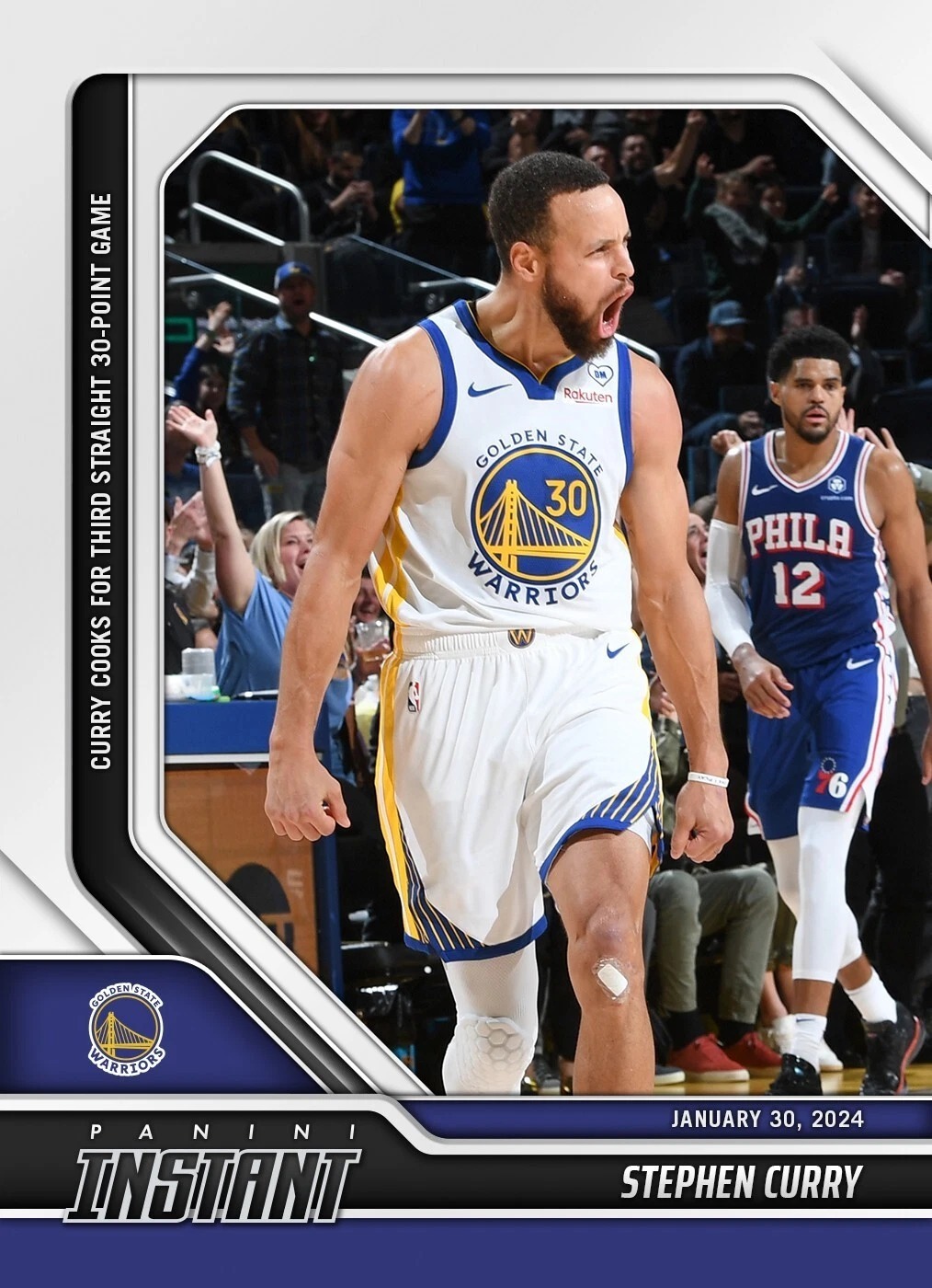 NBA球員卡 Stephen Curry 金州勇士 2023-24 Panini Instant NBA Card 304