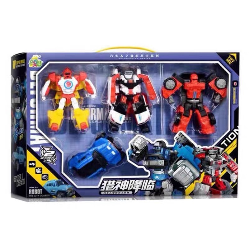 日常 transformer 变形汽车机器人 4件套