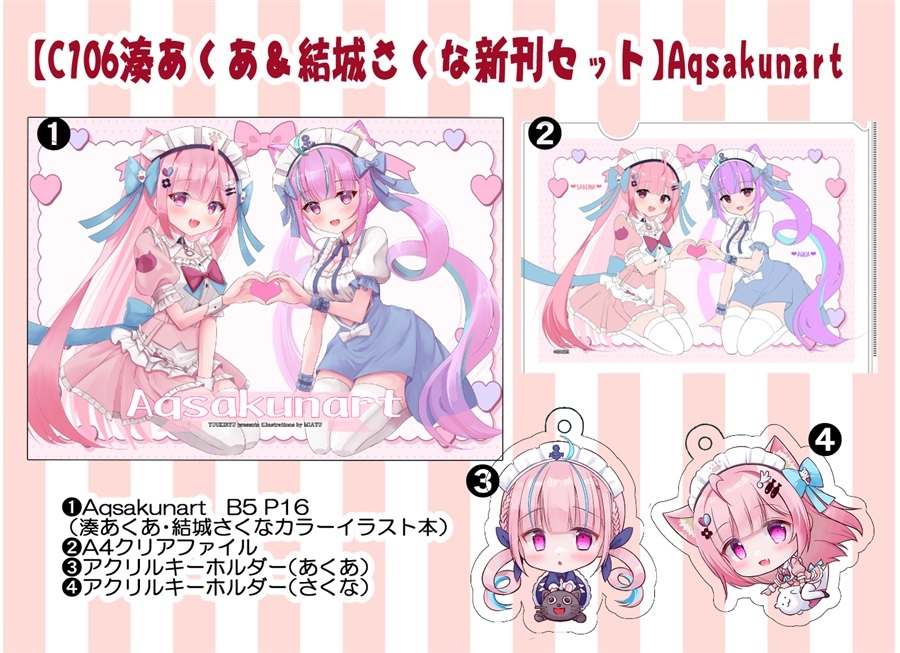 C106「同人代購」「Melonbooks代購」結城流 - 【C106湊あくあ&結城さくな新刊セット】Aqsakunart