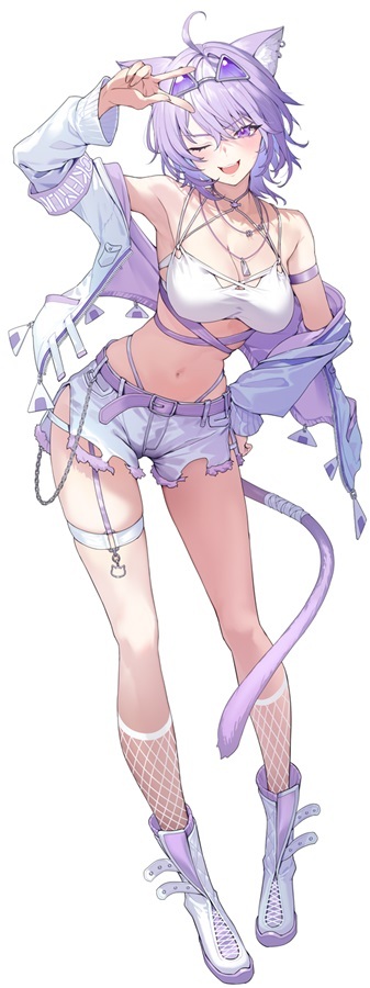 C106「同人代購」「Melonbooks代購」おもちやさん - ホロメンホワイトコーデVer.1　猫又おかゆ