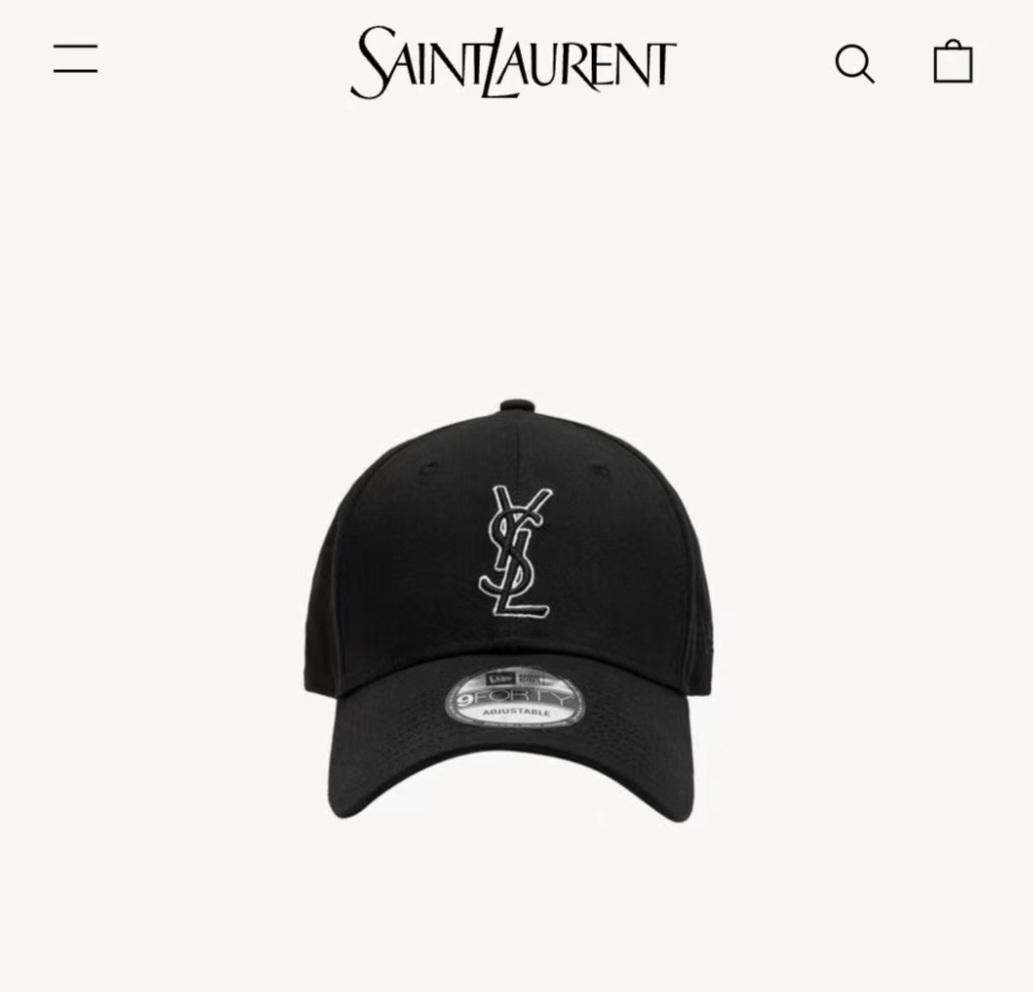 YSL x New Era 黑色 鴨嘴帽