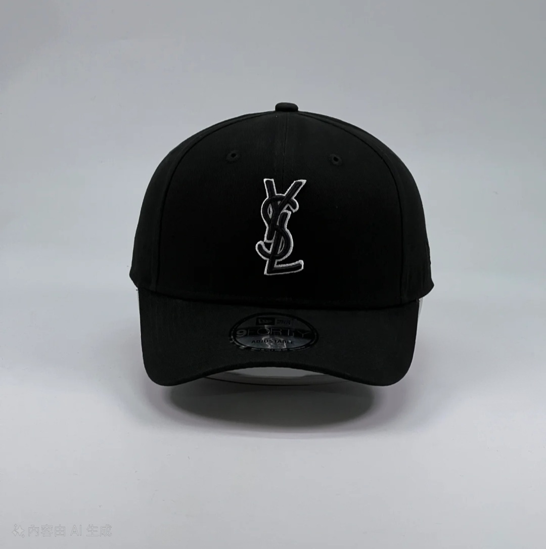 YSL x New Era 黑色 鴨嘴帽