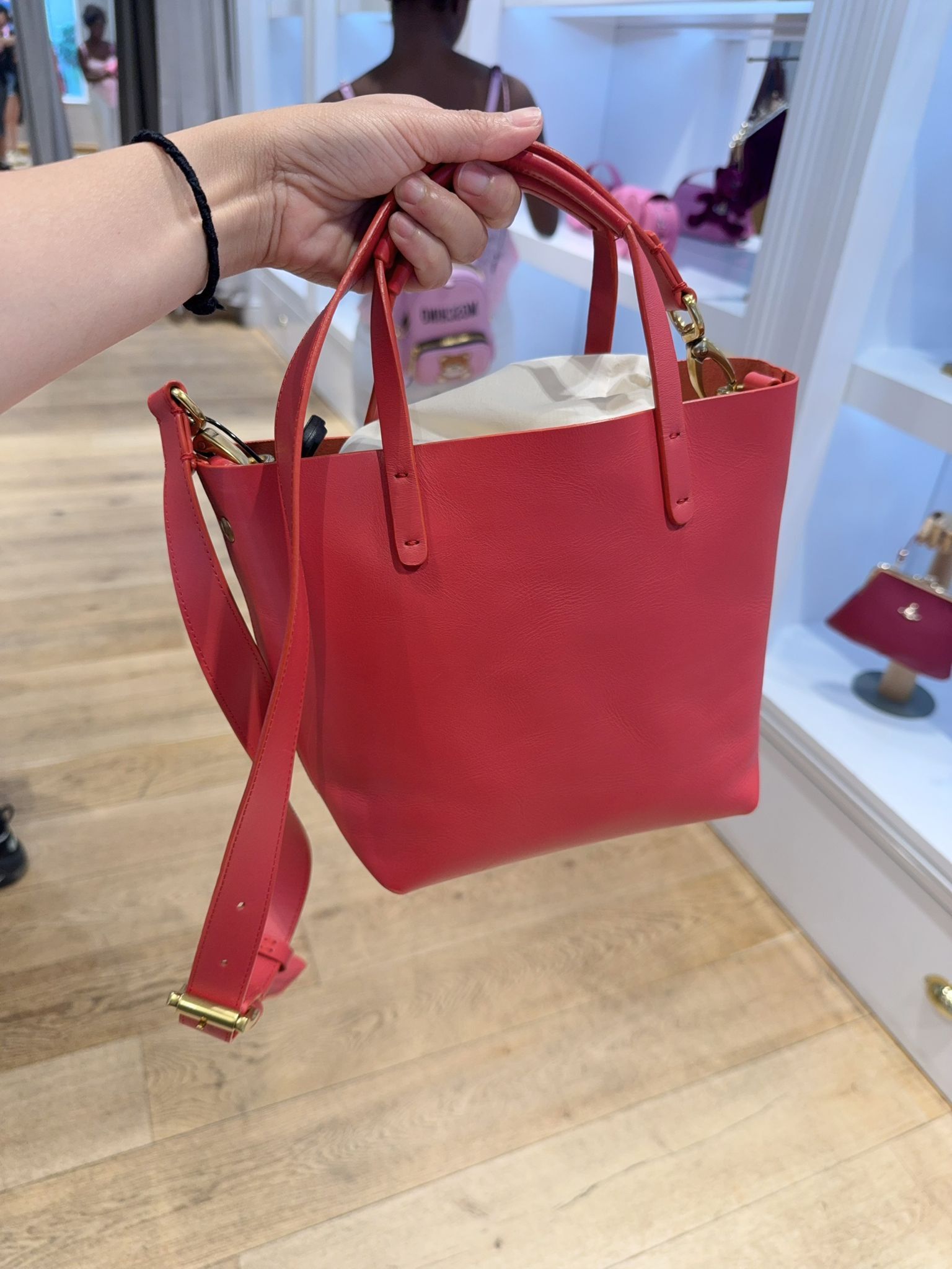 Vivienne Westwood Small Studio shoppping tote bag Red