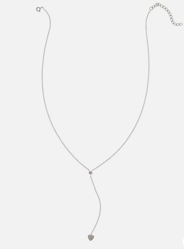 【預購】Adornia crystal heart and star drop G081553 頸鏈（silver）