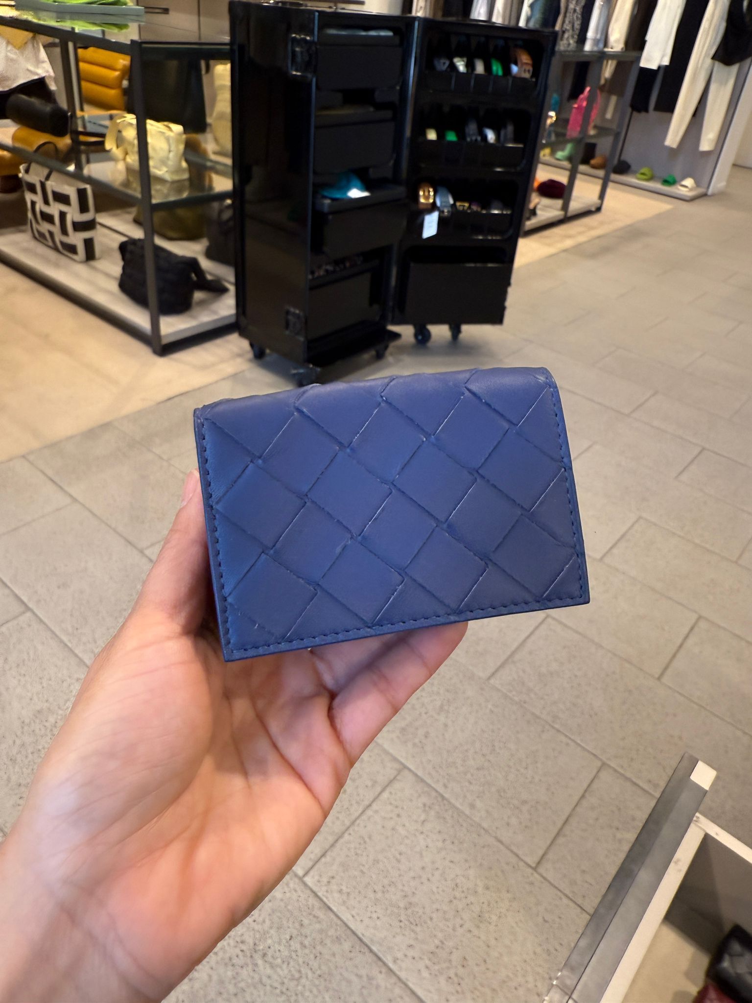 Bottega Veneta BV Intrecciato Tri-fold wallet Violet 649603