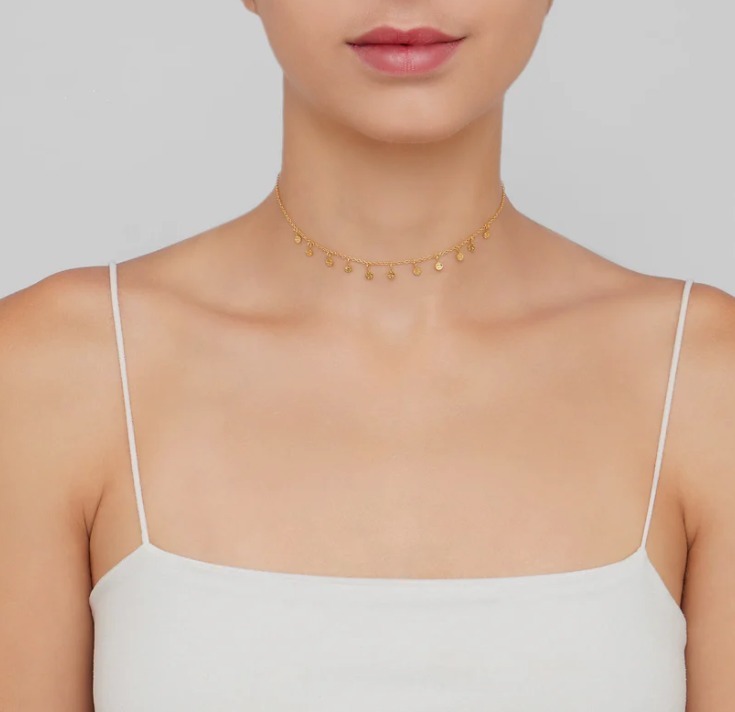 【預購】Adornia confetti choker G081554 頸鏈（gold）