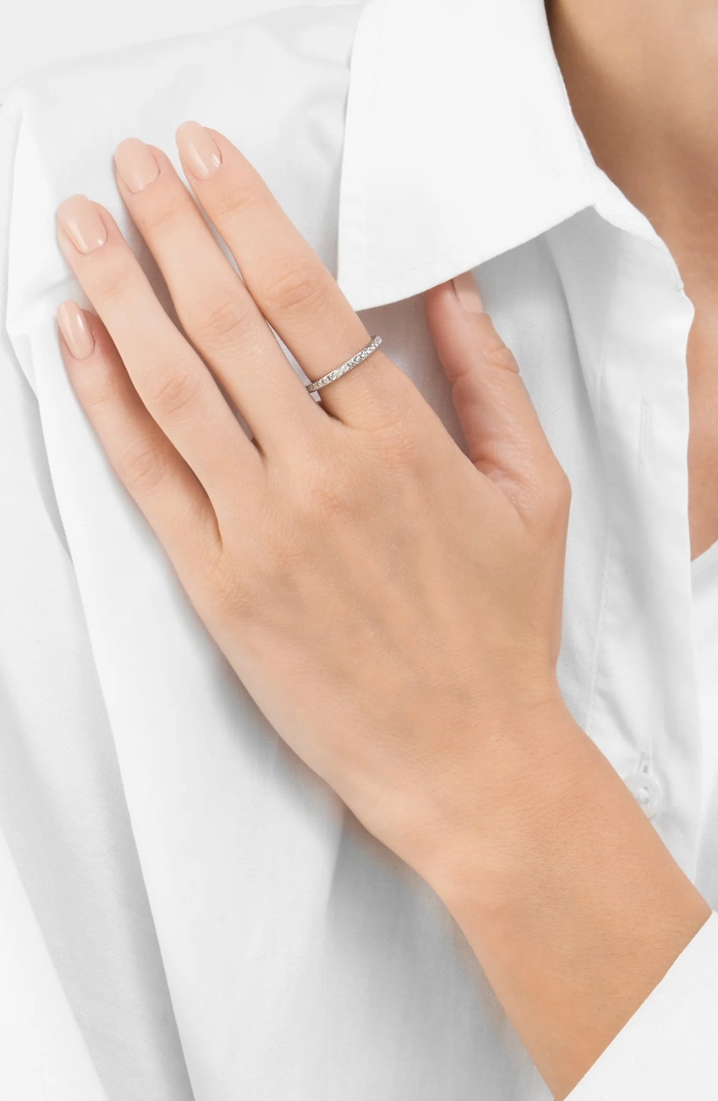 【預購】Adornia crystal eternity band ring silver G081560 戒指