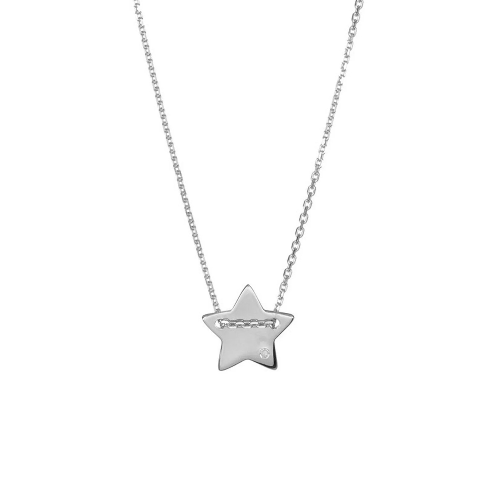 【預購】Adornia silver plated diamond star charm G081561 頸鏈