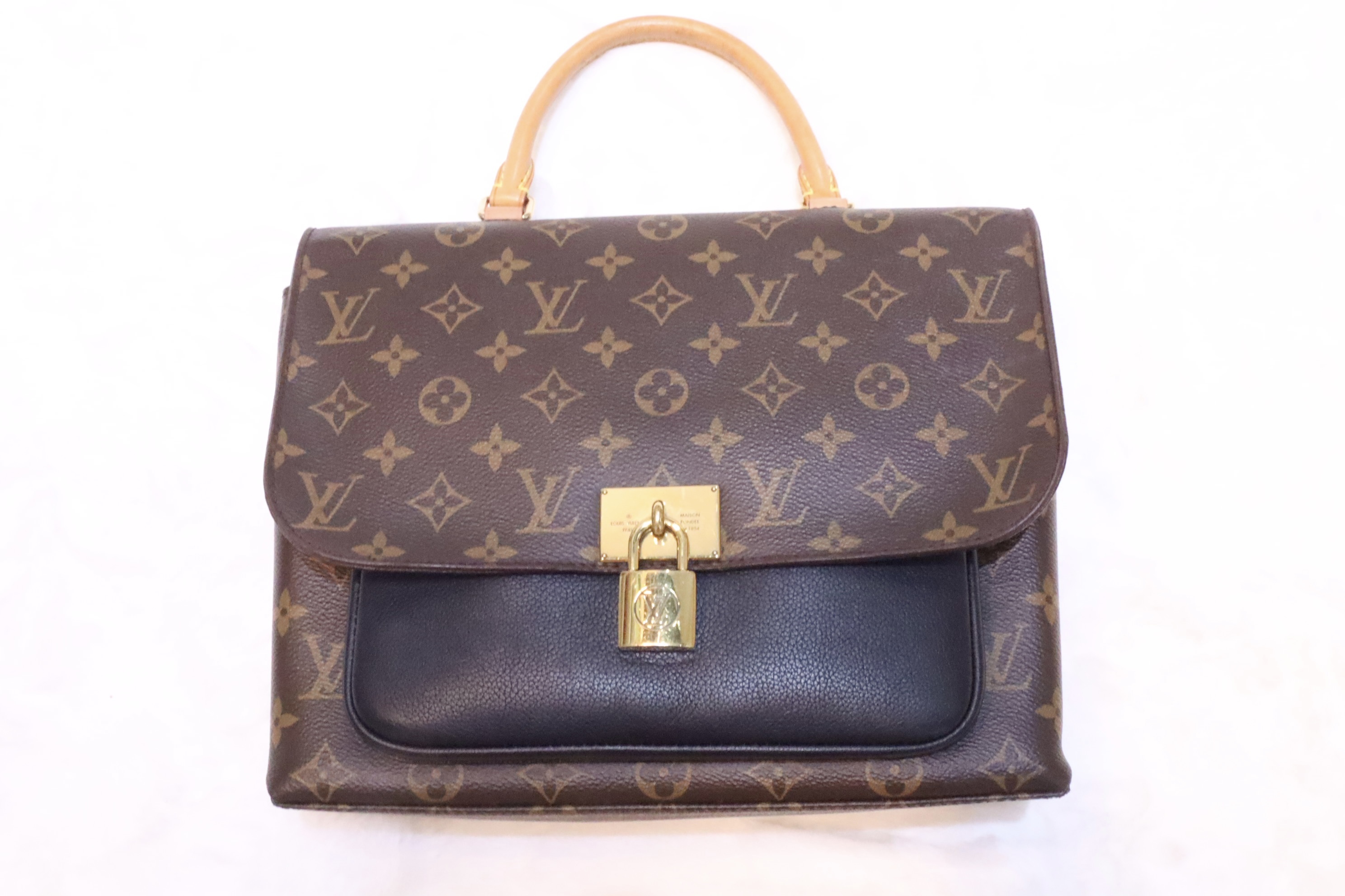 Lv marignan 老花黑色鎖頭公文包 🤎(現貨)