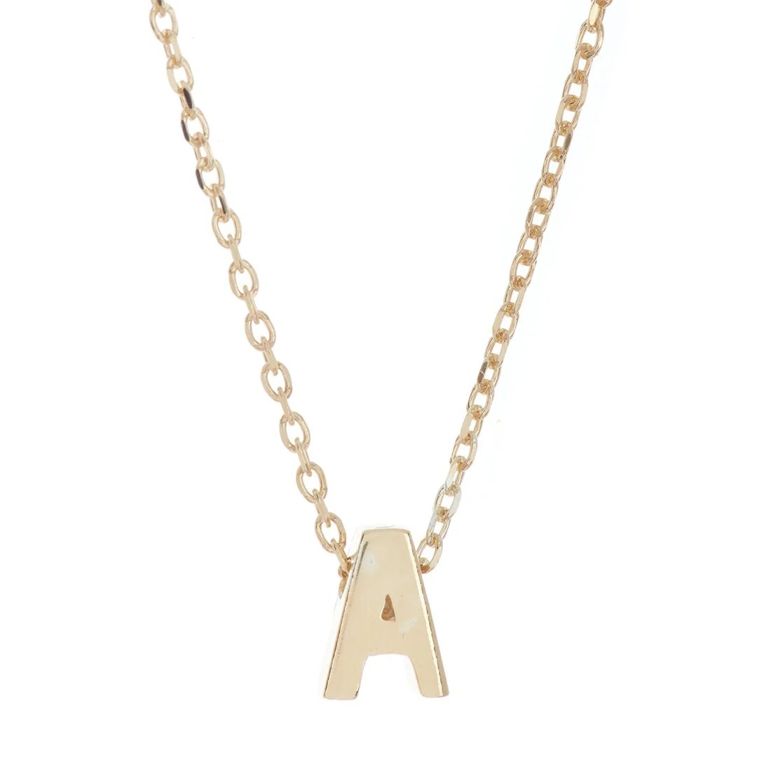 【預購】Adornia mini initial gold G081573 頸鏈