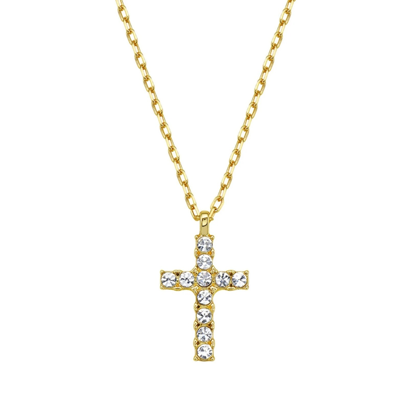 【預購】Adornia men's 22" cz cross gold G081576 頸鏈