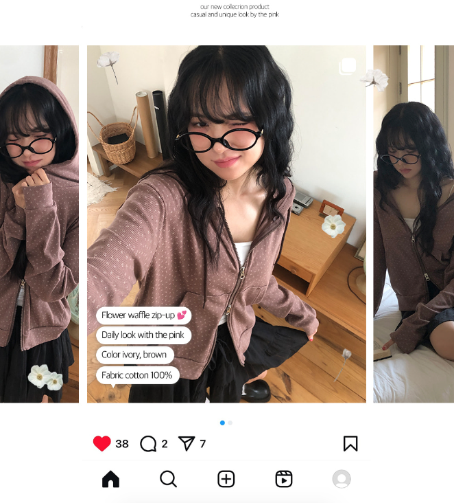 早秋預訂｜百搭復古Flower雙向連帽外套