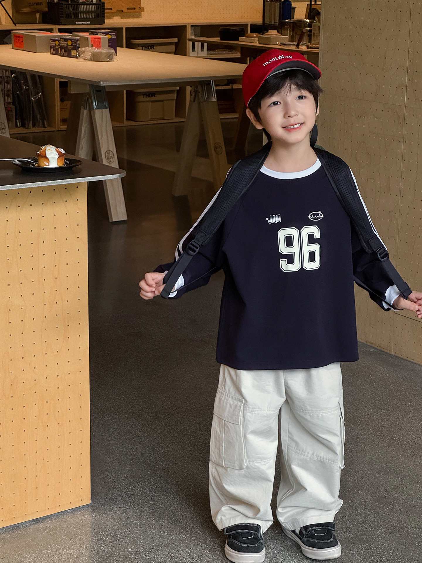 兩色織帶96棒球上衣