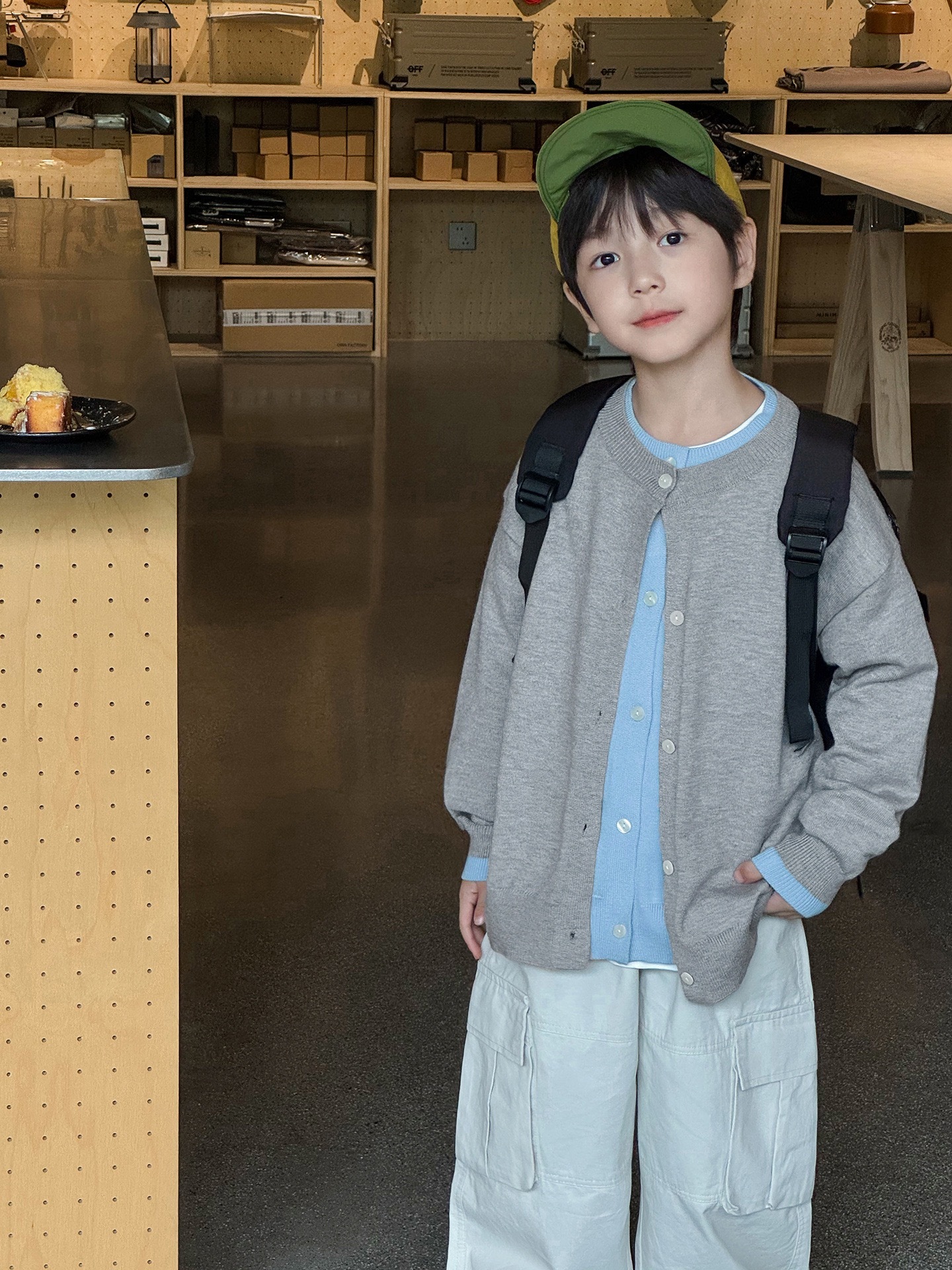 秋日氛圍假兩件上衣