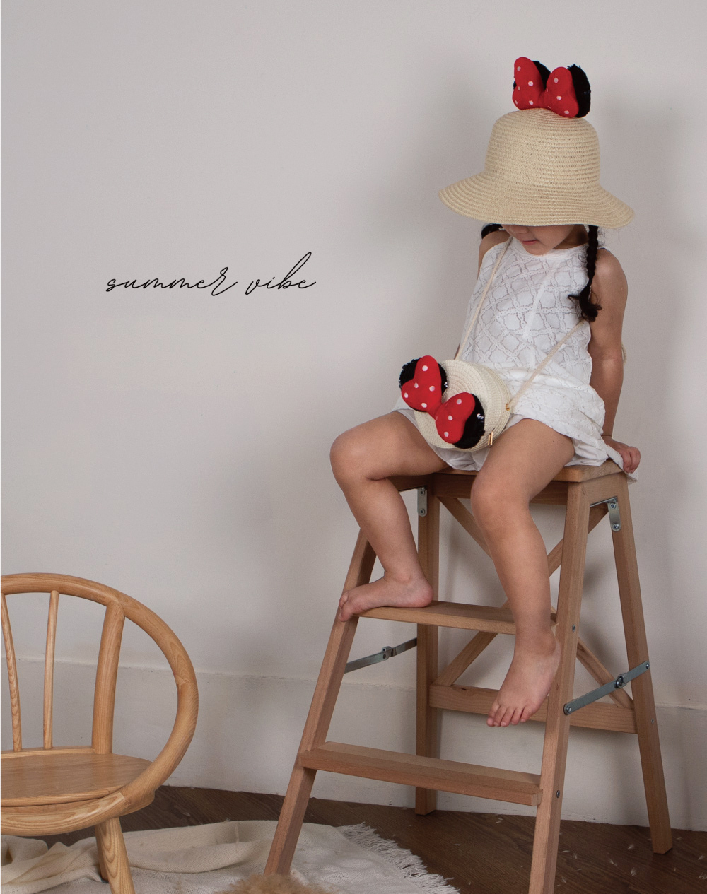 【童心星球】Summer Vibe 米妮藤編小圓包