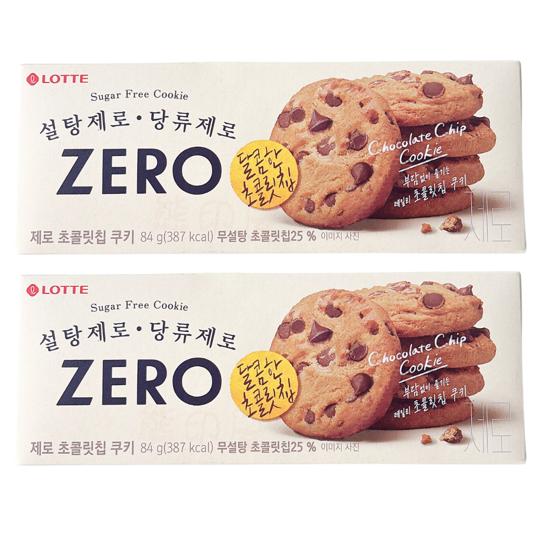 韓國Zero無糖朱古力曲奇 84G (平行進口) X2