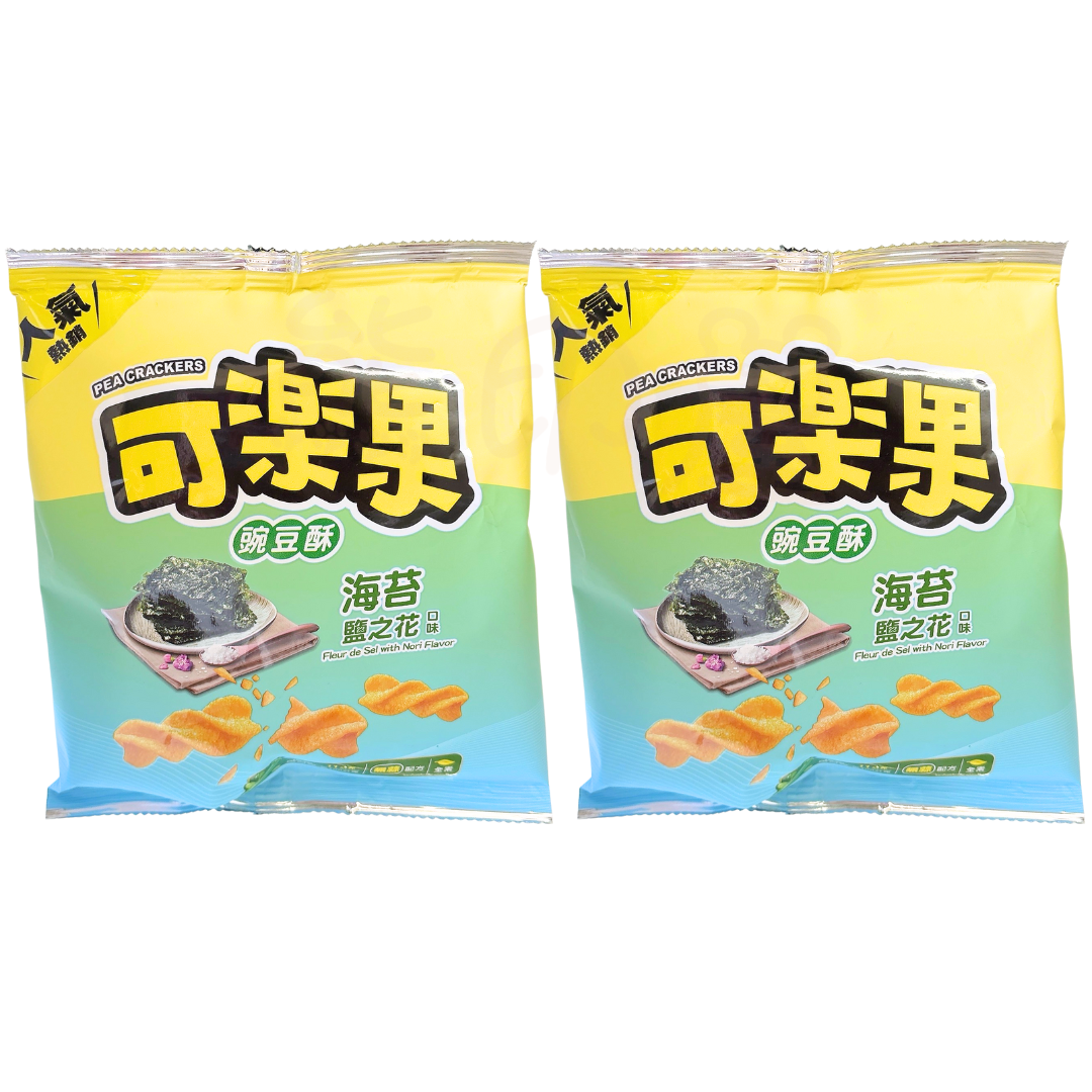 台灣聯華可樂果碗豆酥 海苔鹽之花味 48G X2