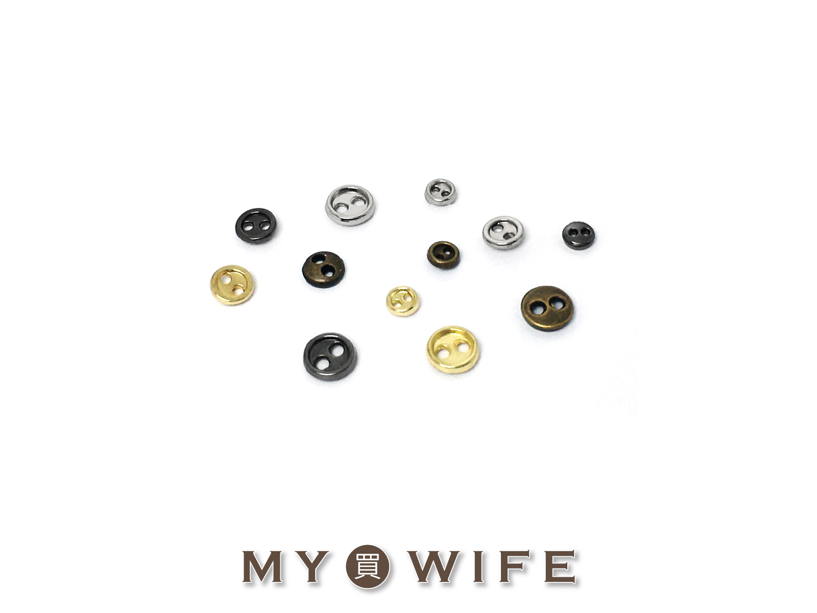 合金迷你圓鈕釦_鈕釦/裝飾_4色3規格【NLT-1617】