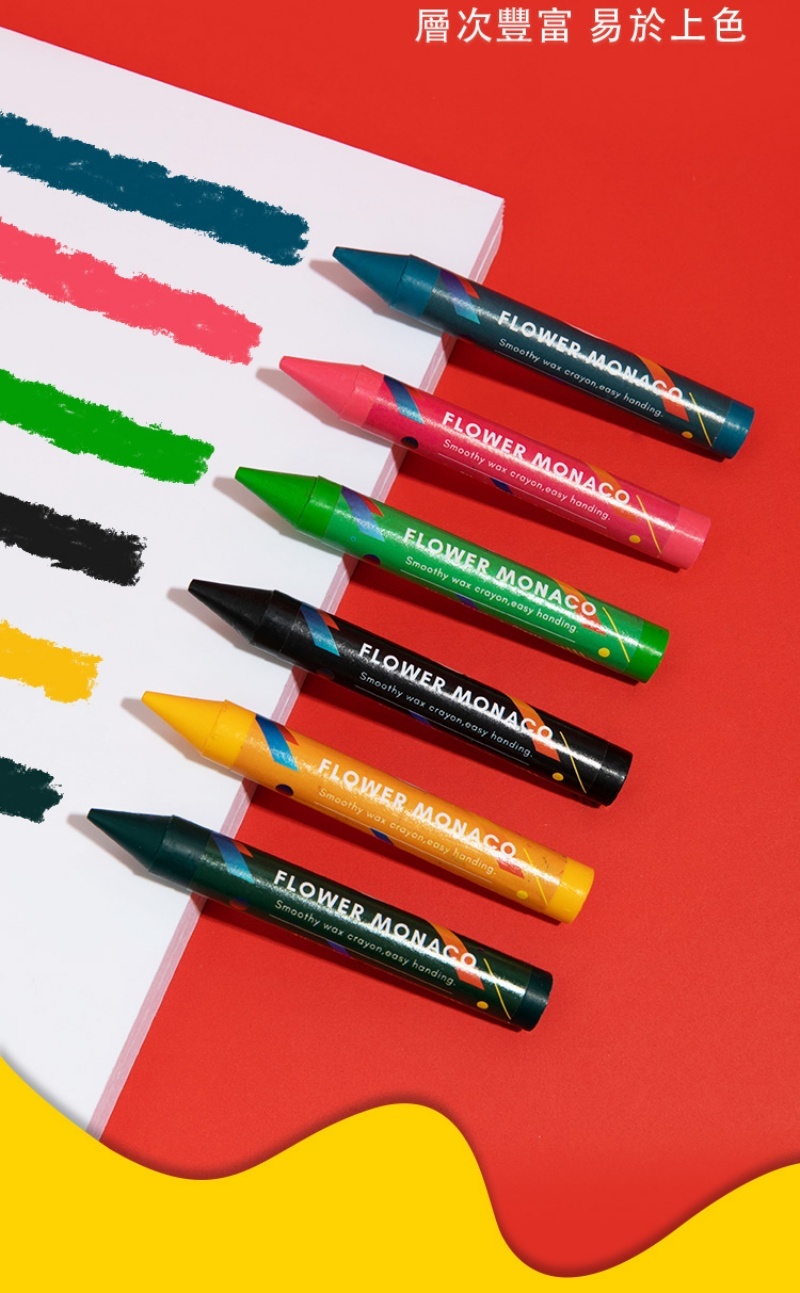 【童心星球】英國 Flowermonaco 無毒水洗環保蠟筆
