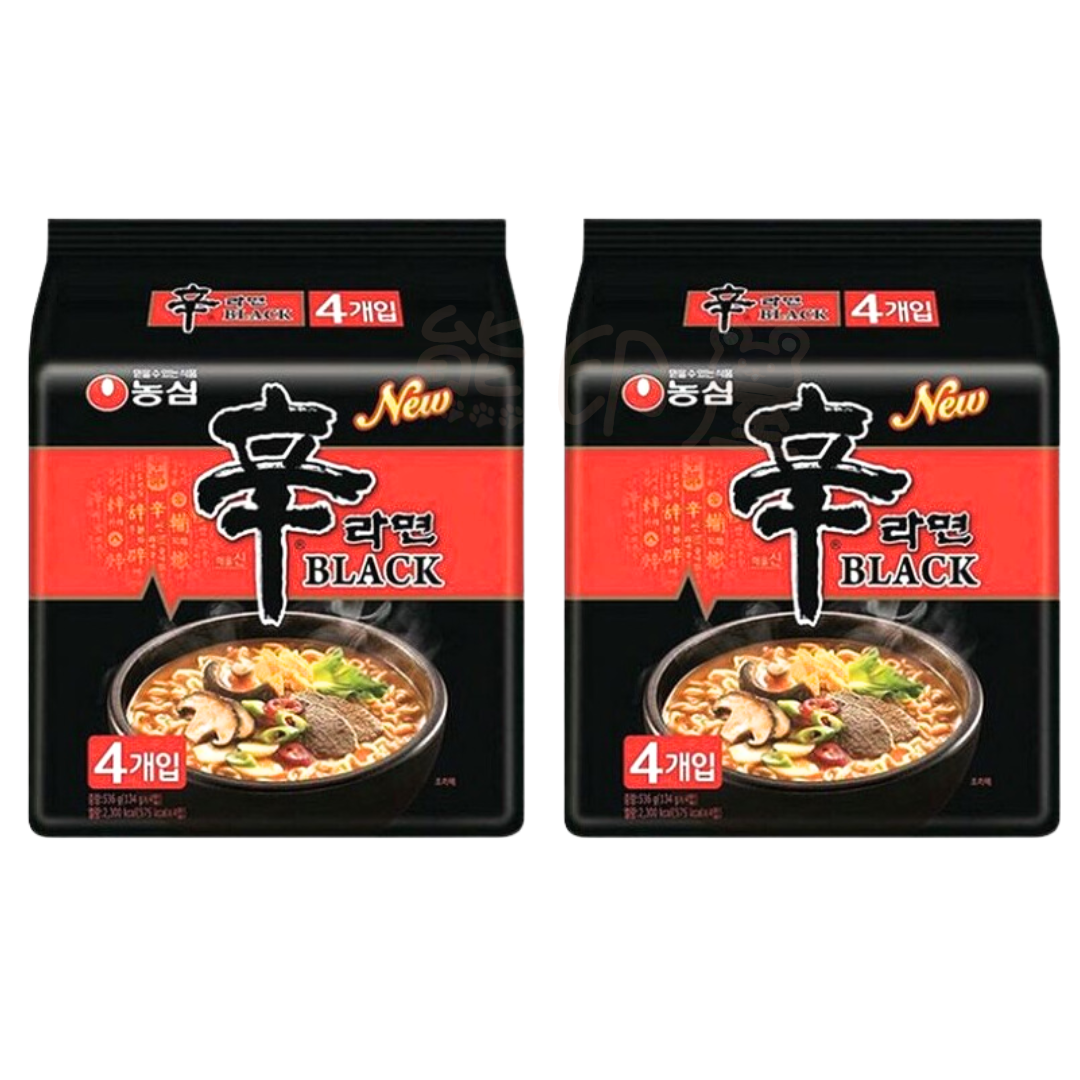 韓版黑色辛辣麵(134Gx4包)(平行進口) X2  到期日 2026-3-1