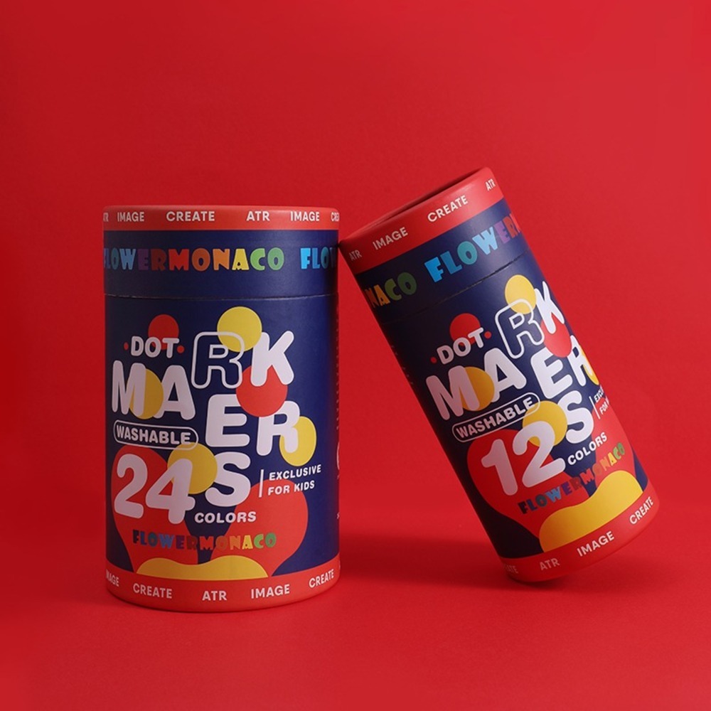 【童心星球】英國 Flowermonaco 可水洗圓頭彩色筆