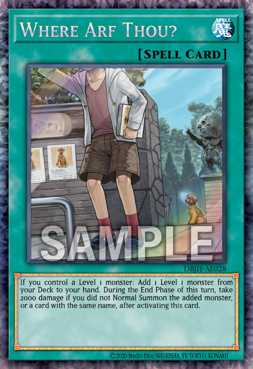 DBJH-AE028 (N/CR)Where Arf Thou?(一狗機會)