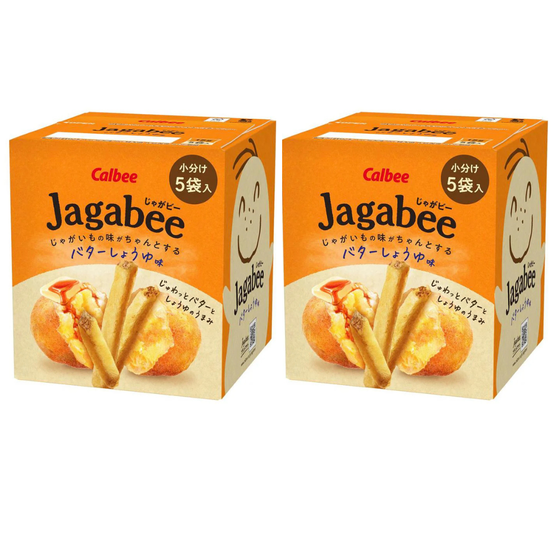 日本jagabee 牛油醬油味薯條 75g x2 (新舊包裝 隨機發貨) 到期日 2026-2-30