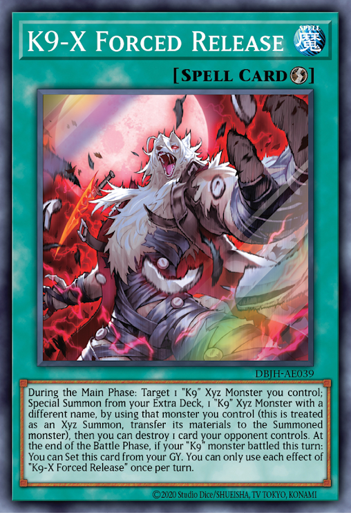 DBJH-AE039 (SR)K9-X Forced Release(K9-EX 強制解除)