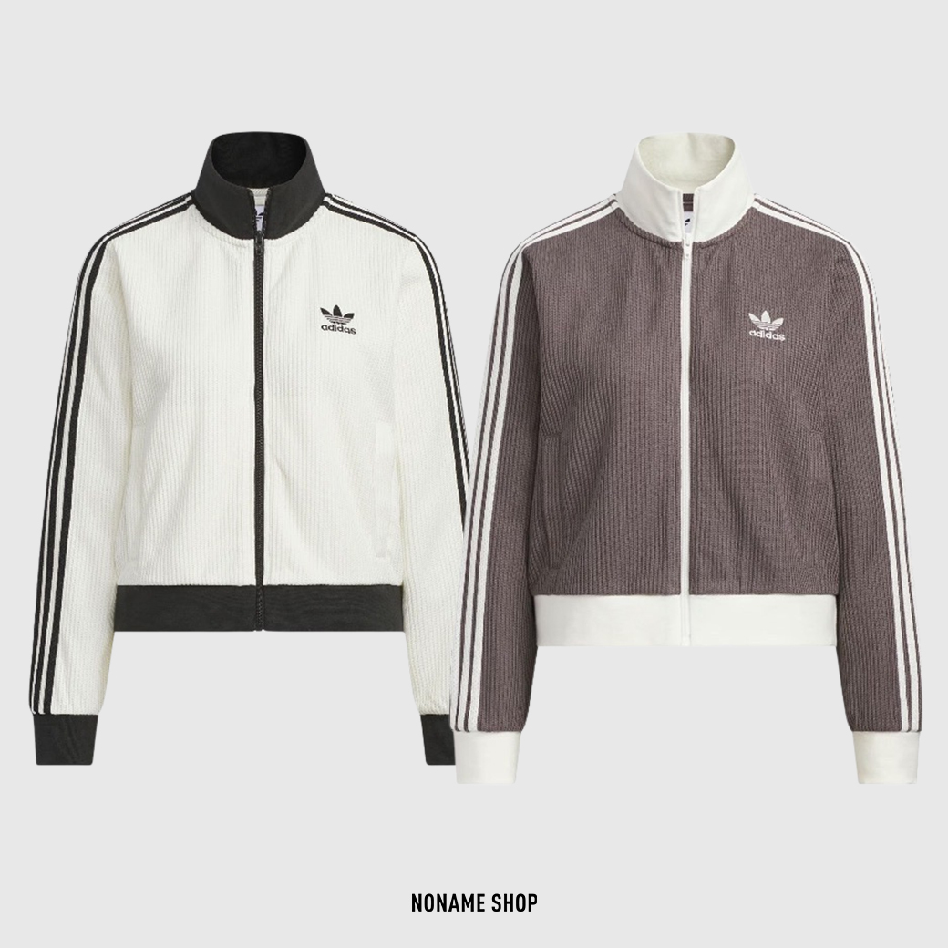 ADIDAS ORIGINALS TRACK TOP SS25 KNIT 三葉草 三線條 短版 華夫格 寬鬆 外套 兩色 (女款)