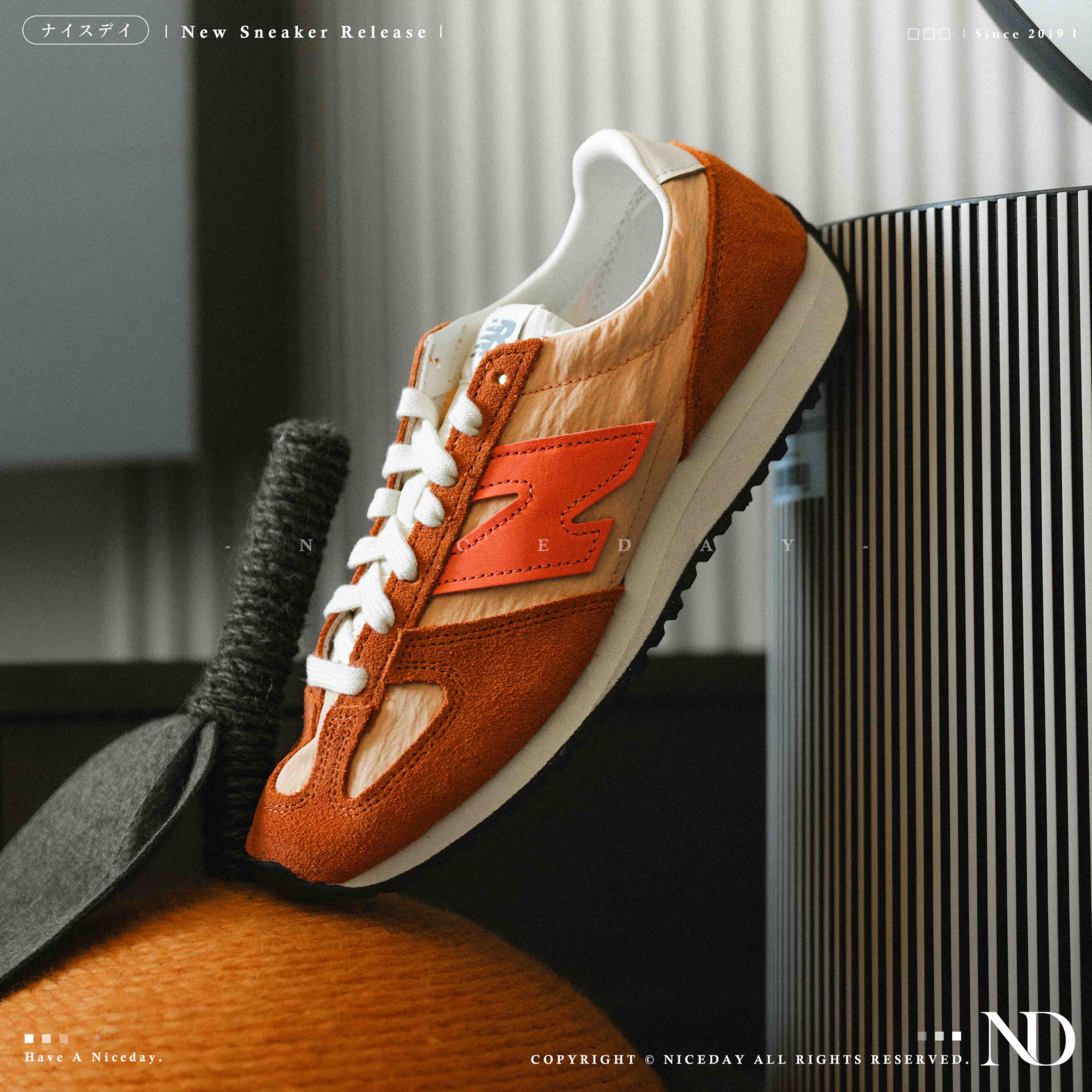 NICEDAY 現貨 New Balance 471 夕陽橘 復古 張員瑛 橘 雙鞋帶 薄底 U471AN