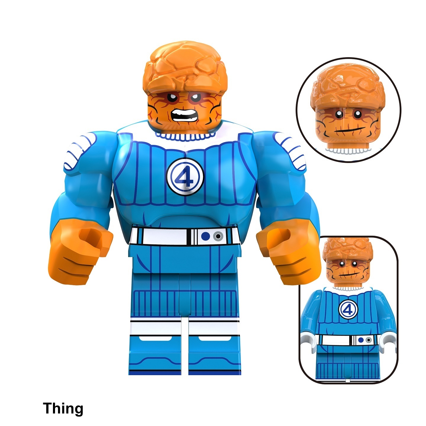 The Fantastic Four Thing Custom Minifigures Minifigs Fit Lego TV6214 TV1122