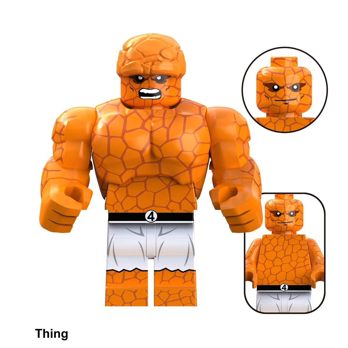 The Fantastic Four Custom Minifigures Minifigs Set Fit Lego TV6214