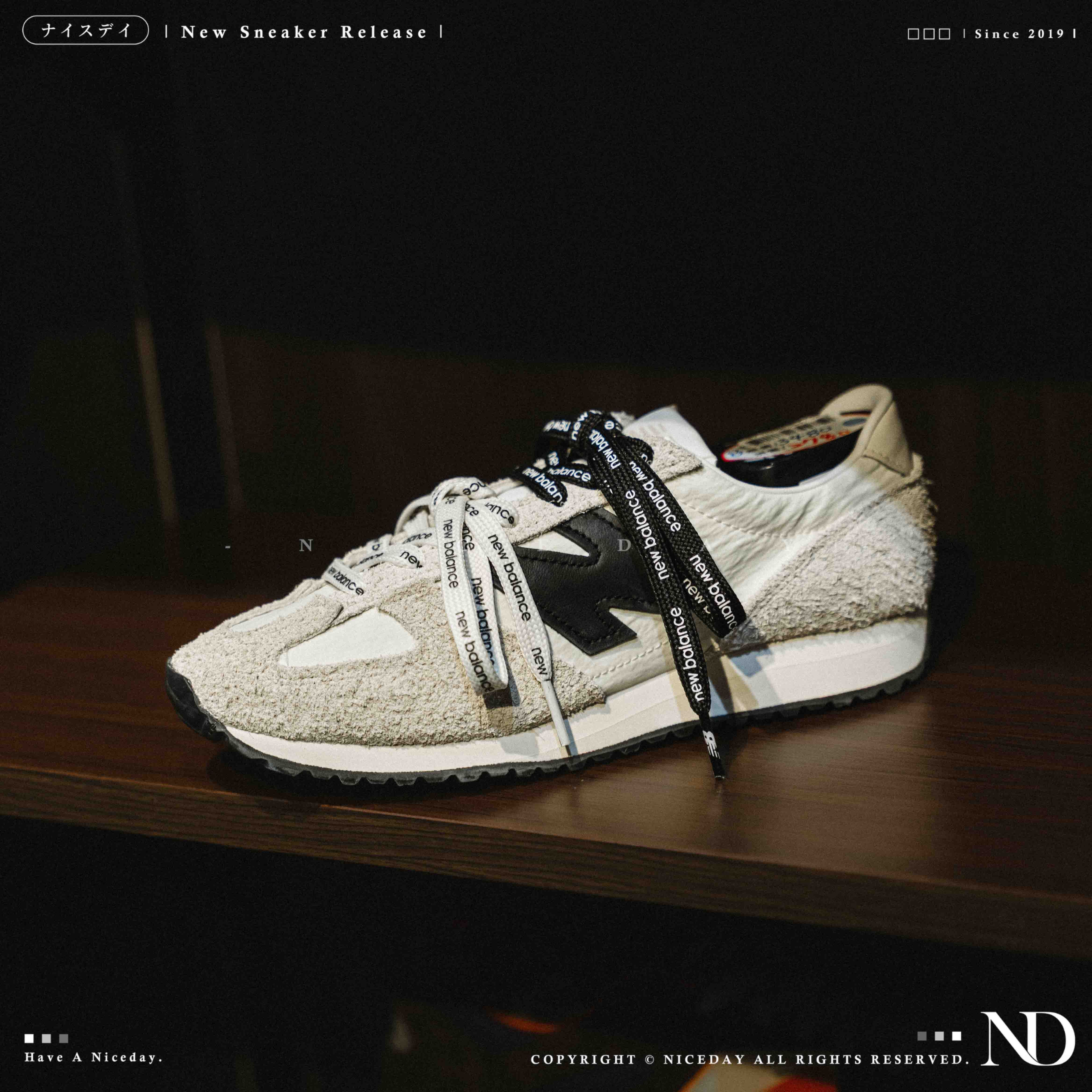 NICEDAY 現貨 New Balance 471 黑白 白黑 米白 米黑 張員瑛 麂皮 復古 U471AQ U471AM