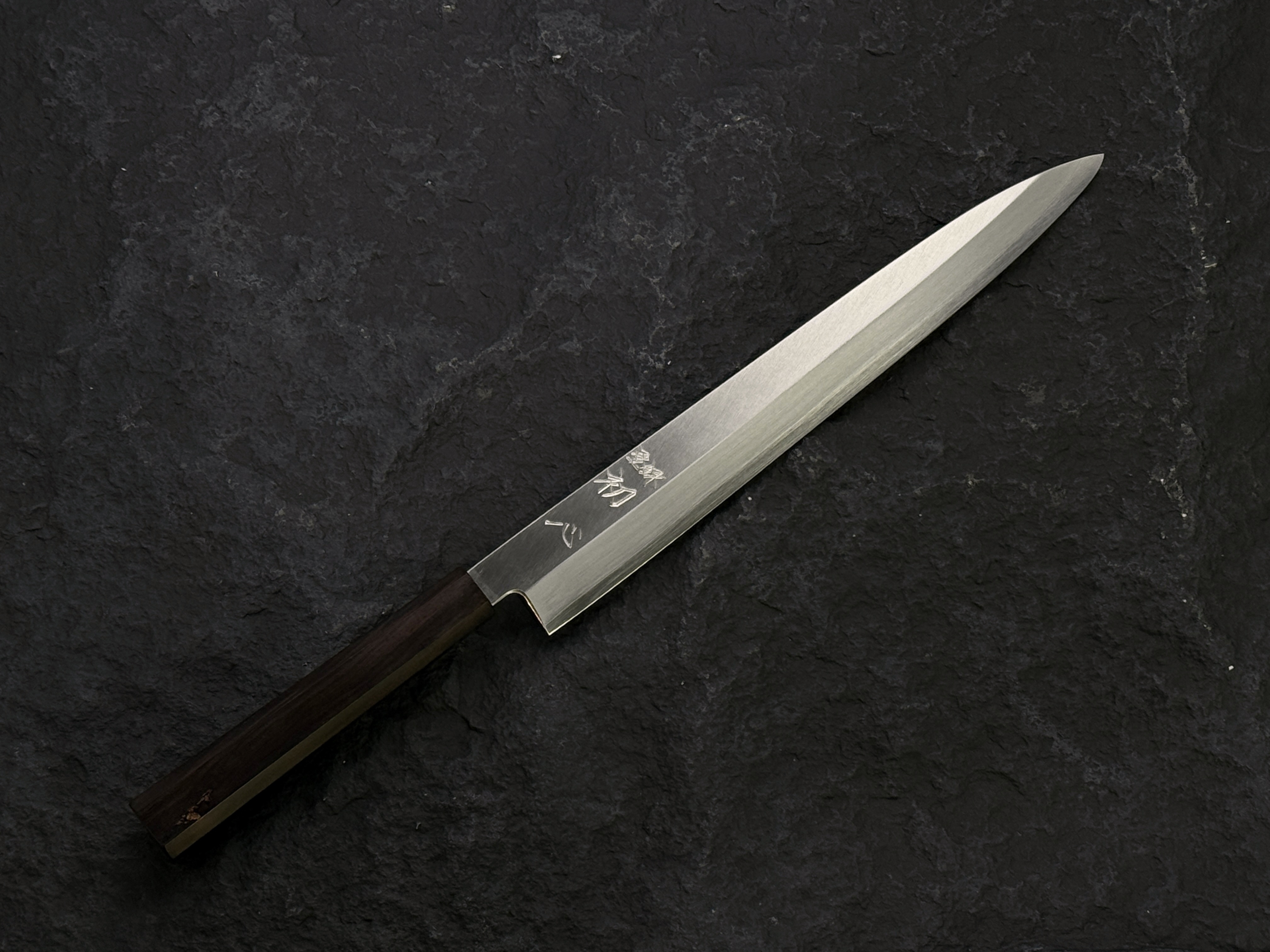 初心 白鷺 銀三鋼 正夫柳刃 黑檀柄