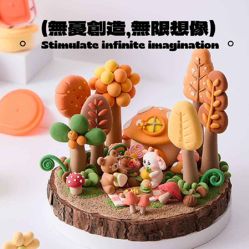 【童心星球】英國 Flowermonaco 無硼不沾手安全黏土 24色