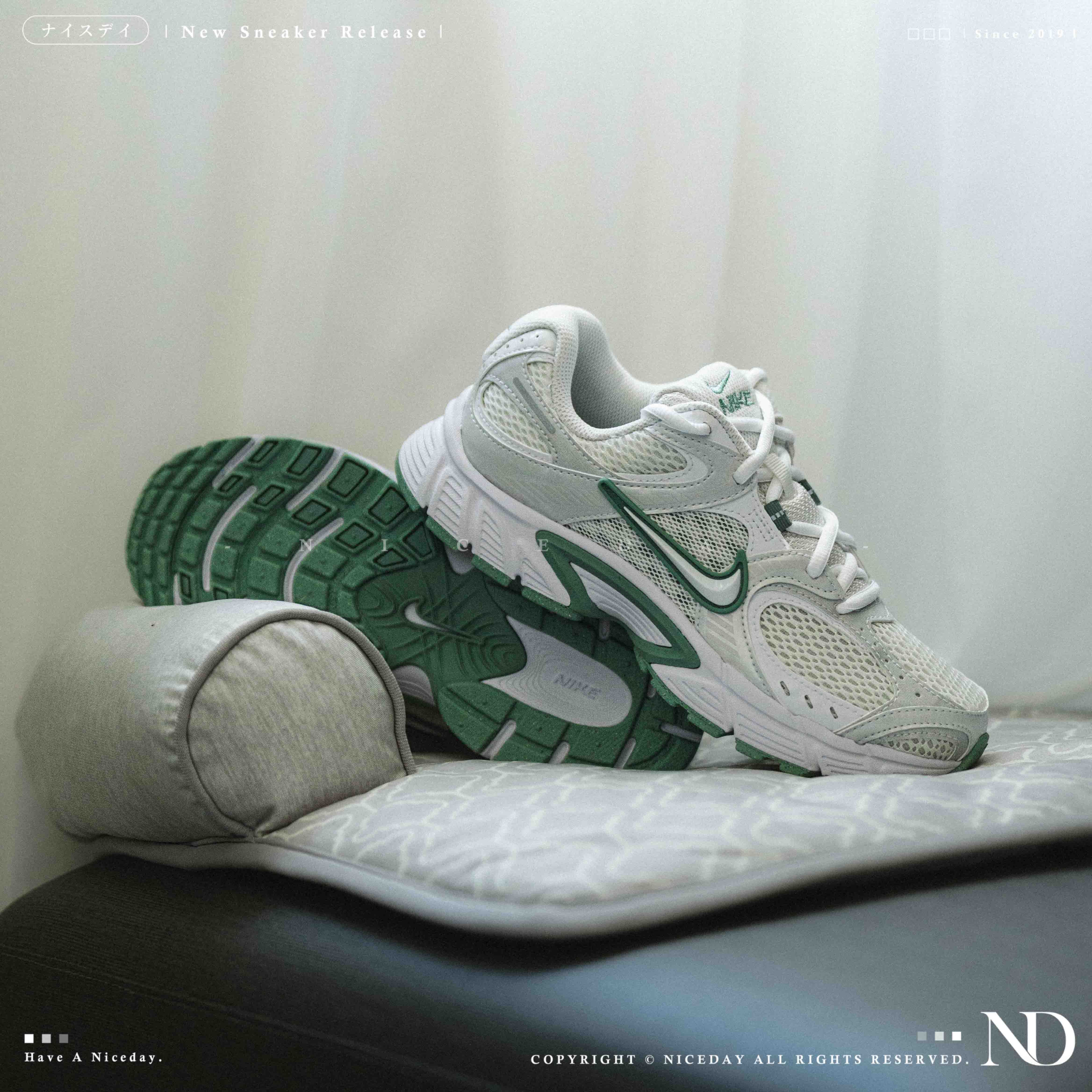 NICEDAY 現貨 Nike V5 RNR 白綠 綠 茉綠色 綠 復古 白 女鞋 HQ7901-106