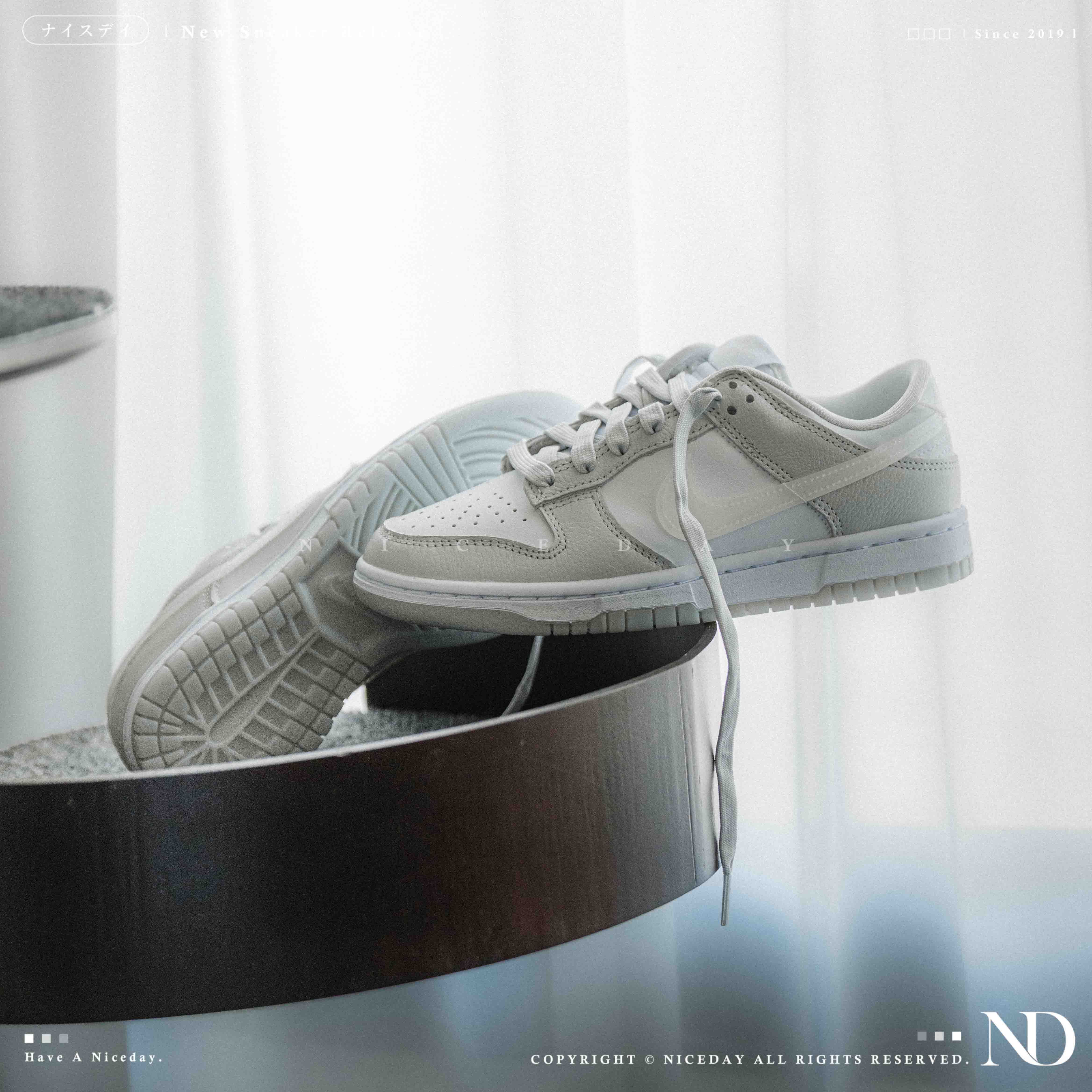 NICEDAY 現貨 Nike Dunk Low 灰白 灰 白 鐳射 雷射 絢彩 休閒 女鞋 HJ5787-001