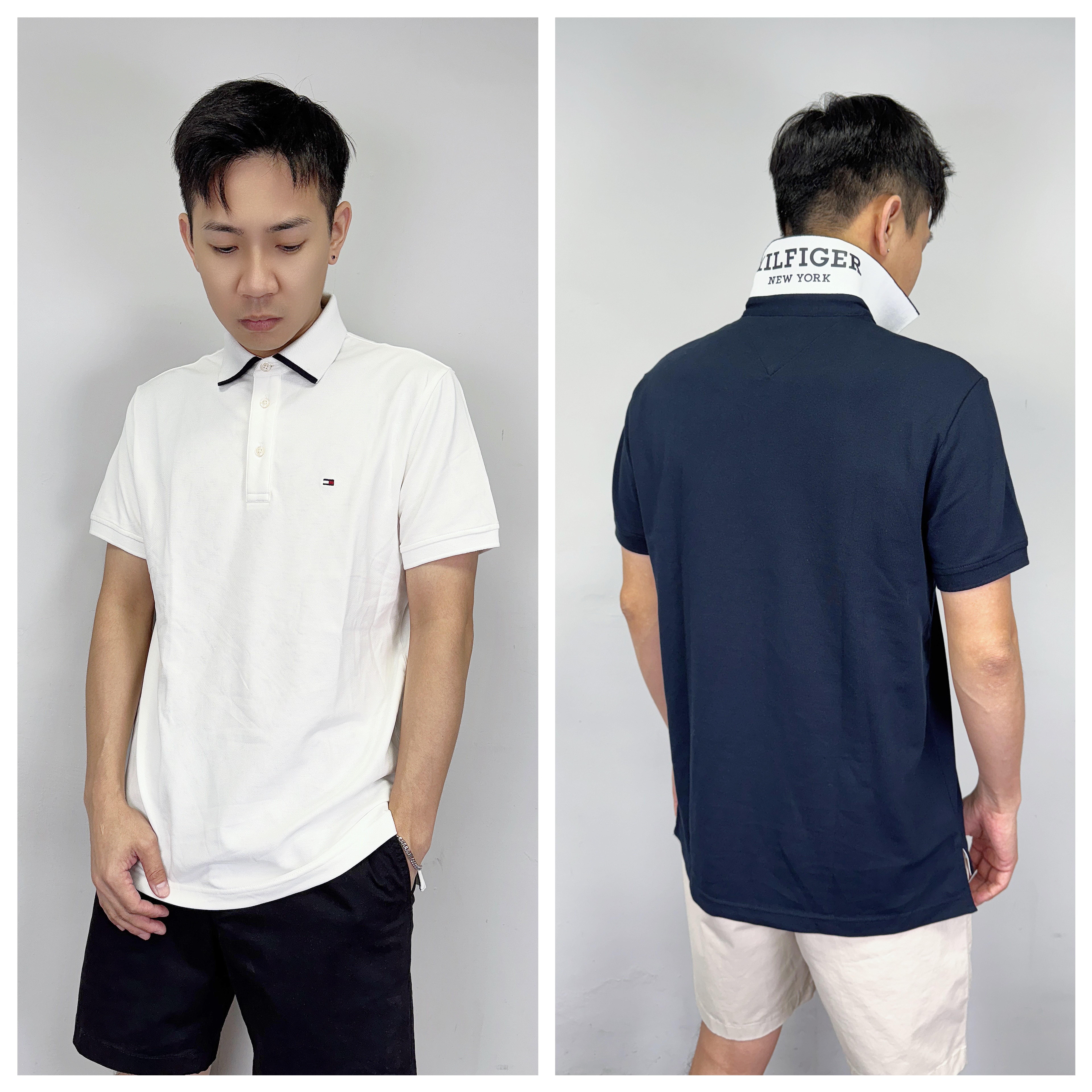 Tommy Hilfiger 滾邊 翻領字母 Polo衫 短袖