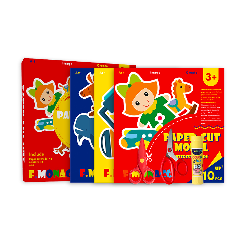 【童心星球】英國 Flowermonaco  兒童趣味造型剪紙套裝