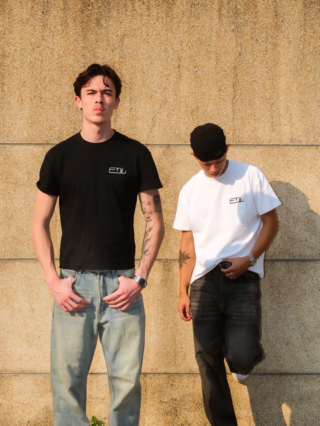 合身版 ATONE x NiL 獨家聯名 金屬Logo親膚彈性素T “THE BASIC” FITTING BOXY T