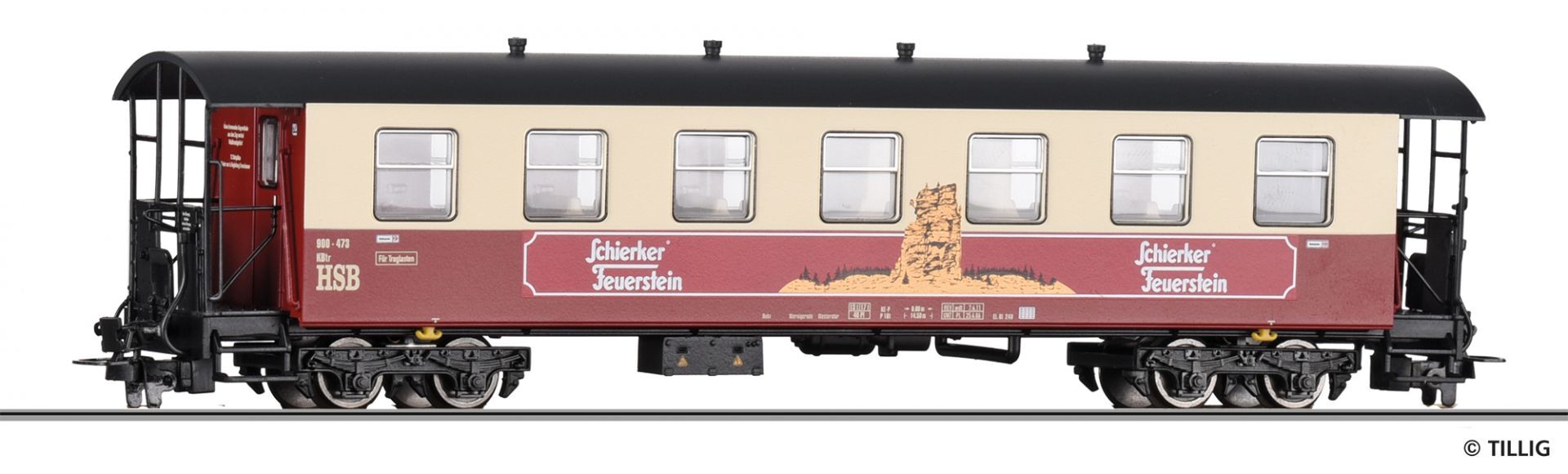 Tillig 13923 H0m規 HSB KB Schierker Feuerstein 客車